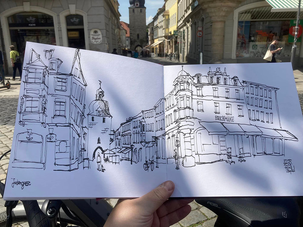 Urban Sketching - Mit dem Skizzenbuch durch Coburg